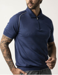 Castello d'Oro Blue Polo T-shirt  thumbnail 4